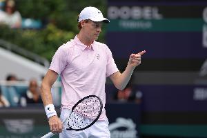 ATP最新排名：辛纳大幅领跑，阿卡第二，39岁德约跌至第8位